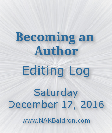 Editing Log December 17th, 2016