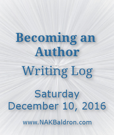 Writing Log December 10th, 2016